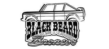 Black Beard Broncos Logo Montana
